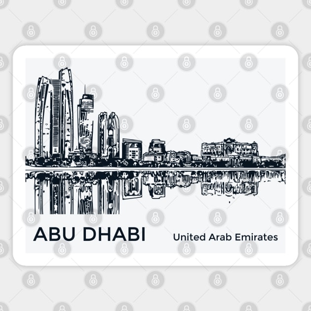 Abu Dhabi United Arab Emirates Magnet by Lakeric